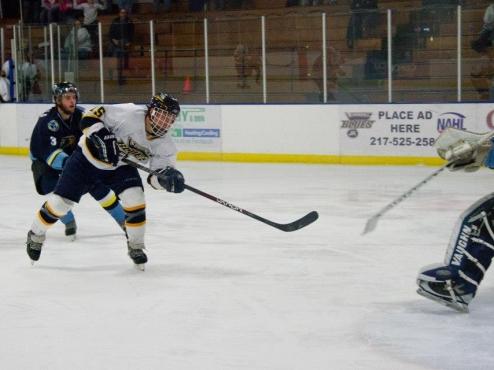 Brett Skibba plays for Green Bay in USHL