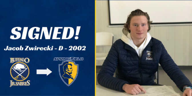 Jr. Blues Sign Zwirecki to Tender