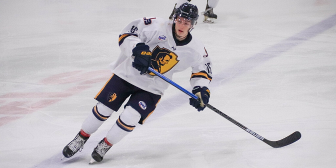 Rhode, Larionovs Lead Jr. Blues to Split with Magicians