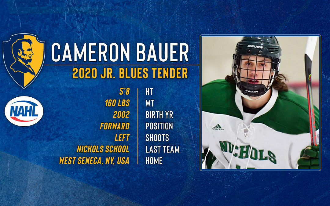 Jr. Blues Sign Bauer to Tender